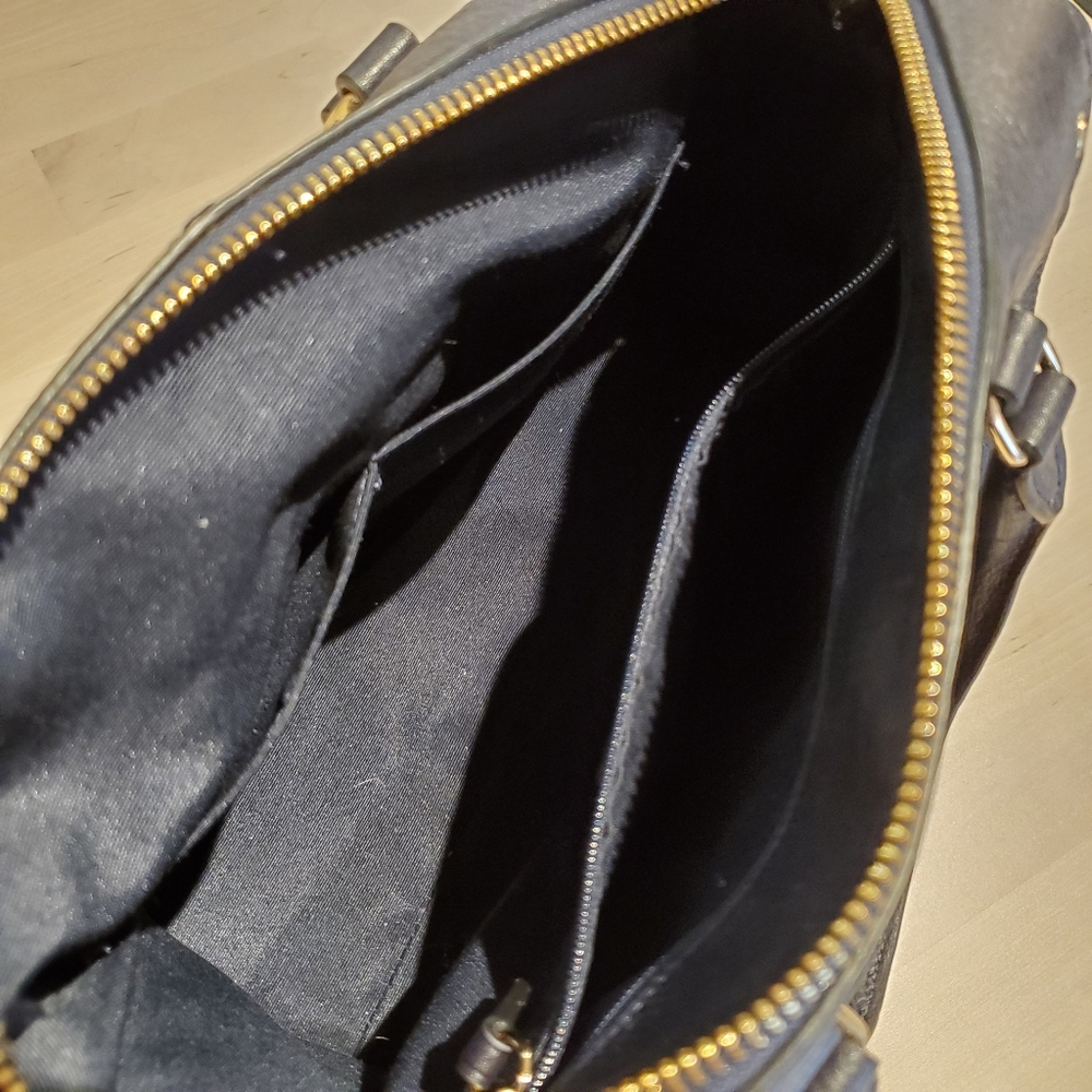NWOT Authentic Coach Black leather Satchel Bag - Picture 9 of 16